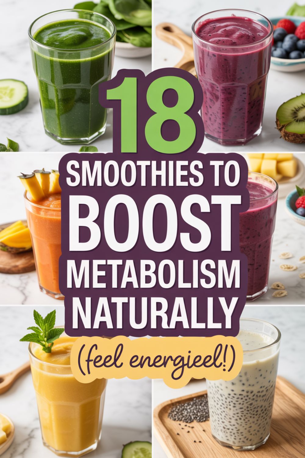 18 Smoothies to Boost Metabolism Naturally
